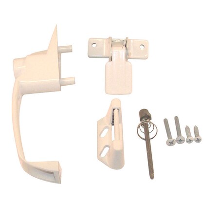 Barton Kramer Screen Door Handle Wht 327WC